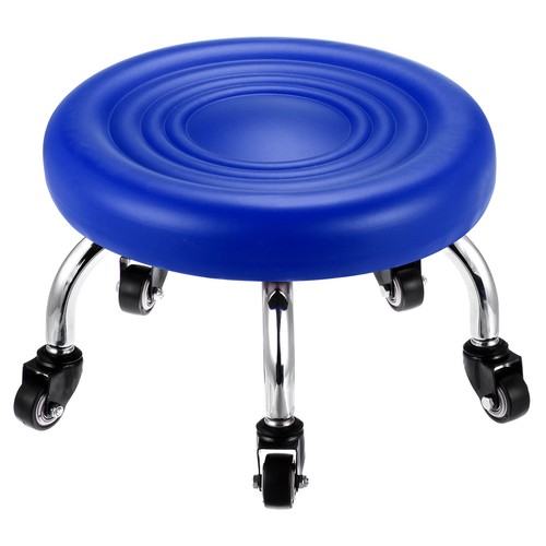 Low rolling stool with - rolling, wheels