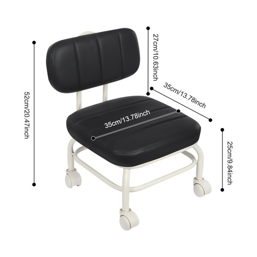Low rolling stool roller seat - low,