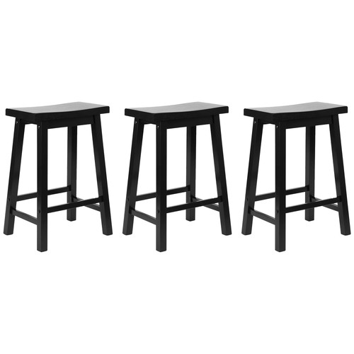 Wood classic saddle seat 24 - wood,